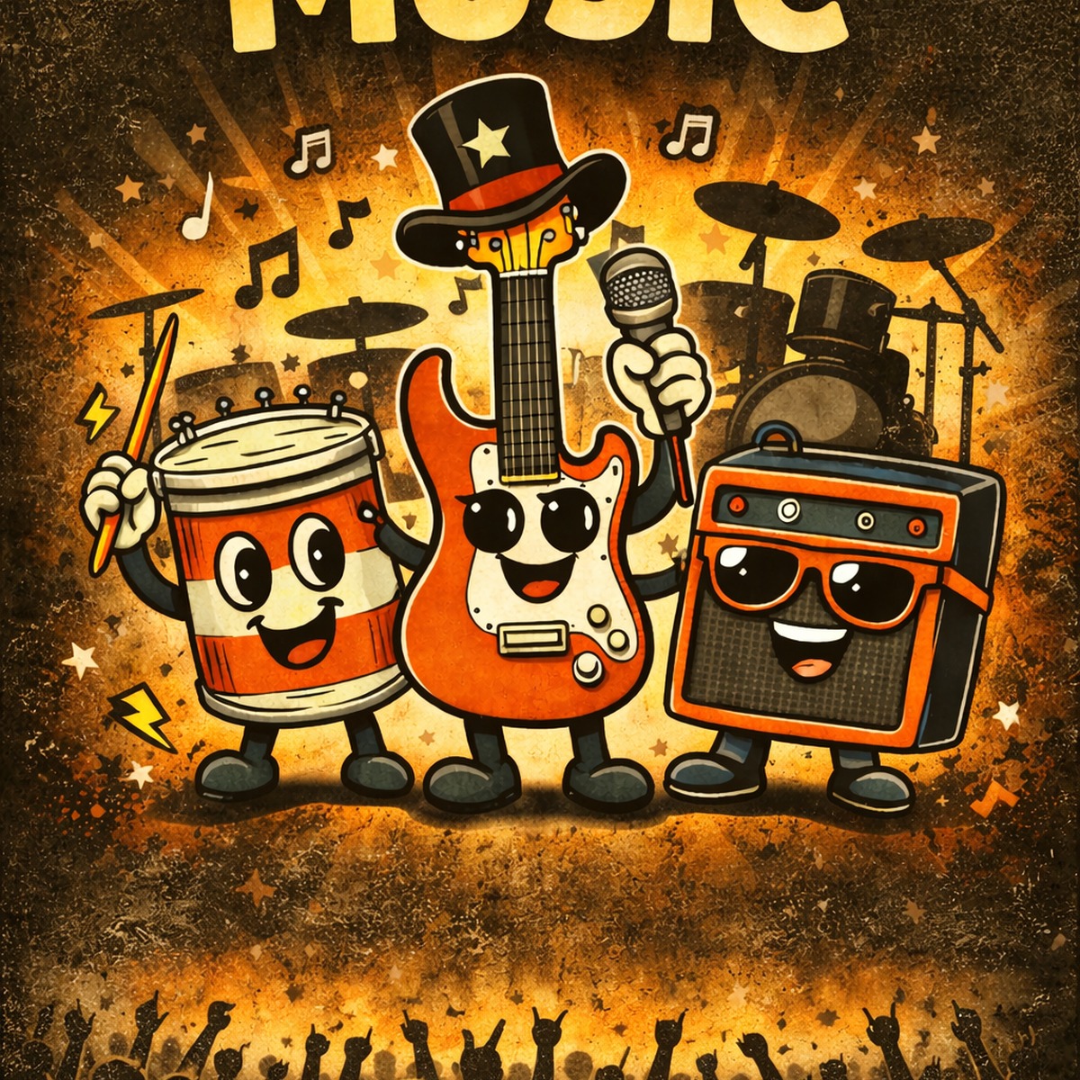 Kinda Bandy music character art